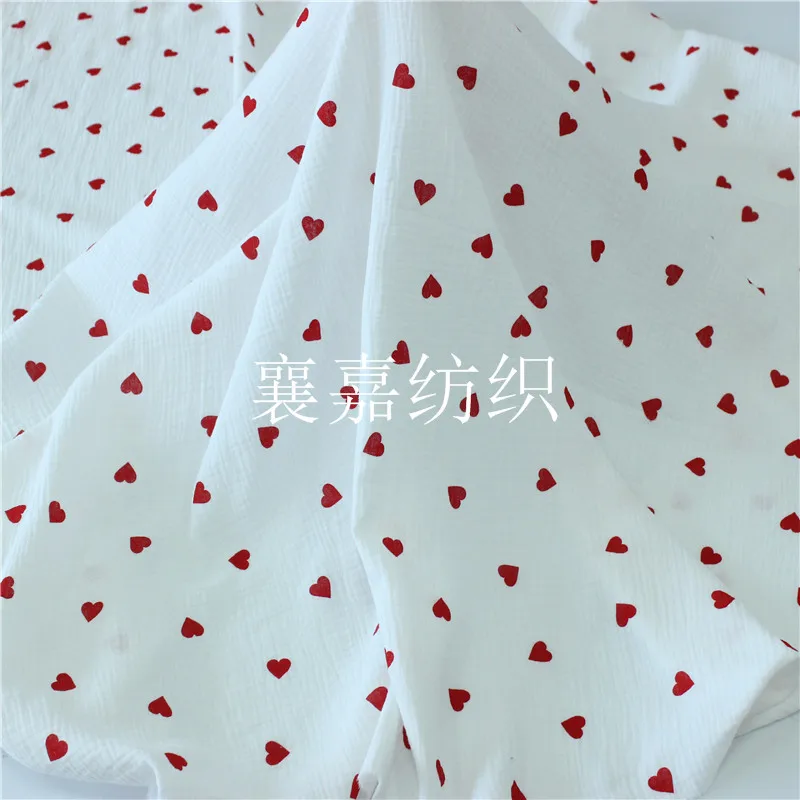

Cotton Crepe Double Gauze Love Pajamas Fabric