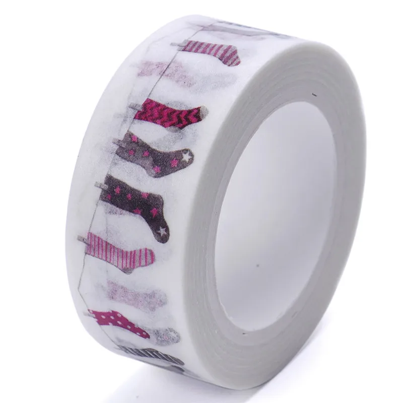 

Hot Cute Socks Washi Tape Decor Scrapbooking Planner Maskin Adhesive Kawaii Stationery DIY Bookmark Diary Decors School Supplies