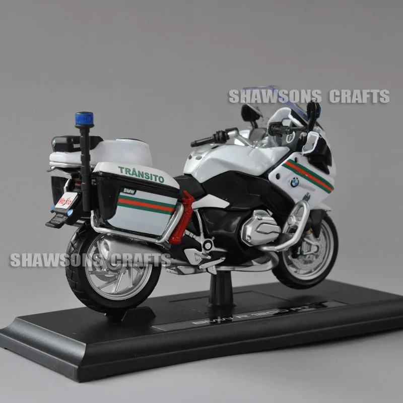 Литая модель игрушки Maisto 1:18 R1200 R 1200 RT полицейский Мотоцикл миниатюрный велосипед копия