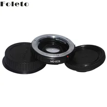 For MD-EOS Mount Adapter Ring Minolta MD MC with glass Lens to for CANON EOS 60D 650D 7D 600D T4 T3 camera LENS CAP