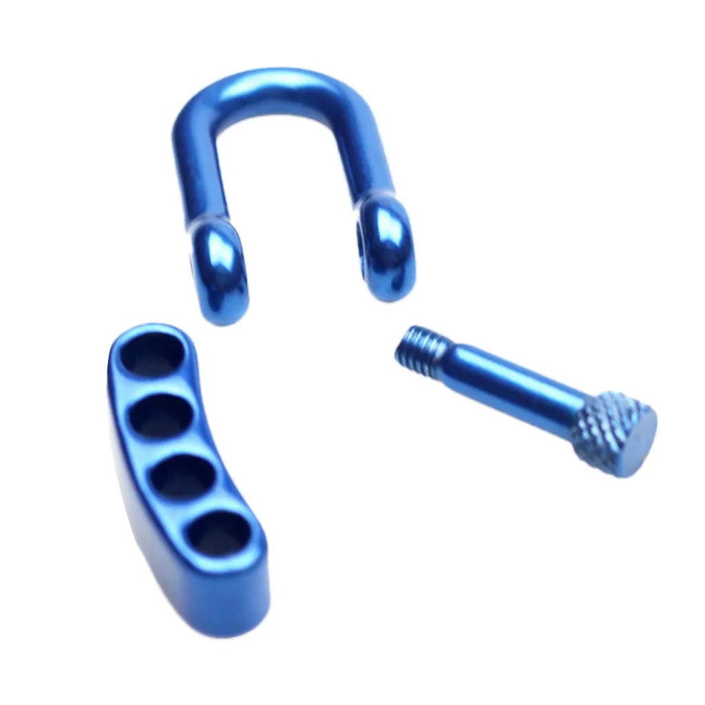 Heavy Duty 304 Stainless Steel U Flat Adjustable Shackle Buckle Clasp for Survival Paracord Bracelet - Various Color