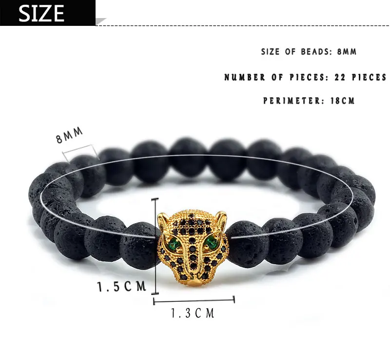 12 стилей мужской браслет из черной лавы целебный баланс бусины рейки Будда молитва браслет для йоги из натуральных камней для женщин голова леопарда