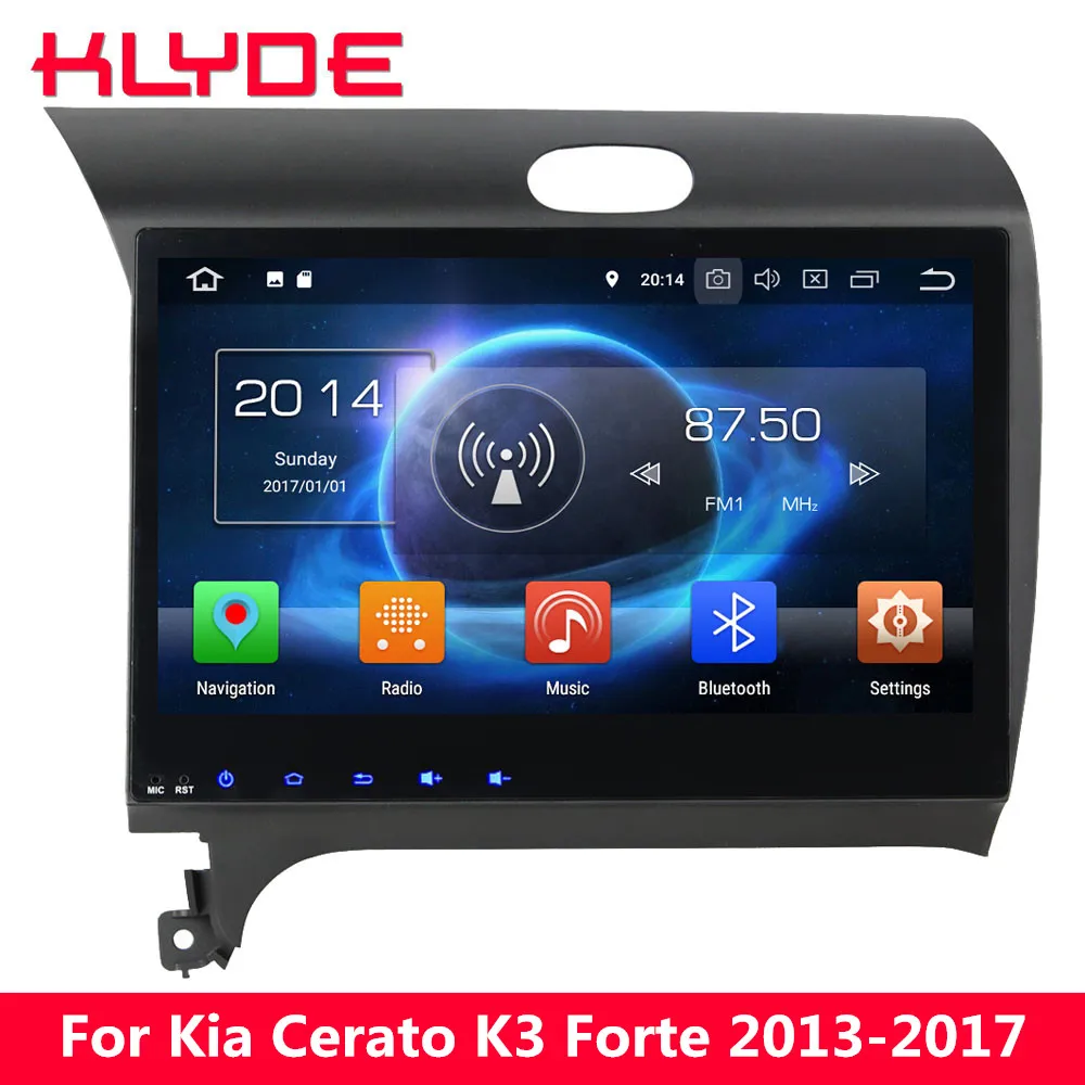 

KLYDE 10.1" Octa Core 4G Android 8.0 7.1 6 4GB+32GB Car DVD Multimedia Player For Kia K3 Cerato Forte 2013 2014 2015 2016 2017