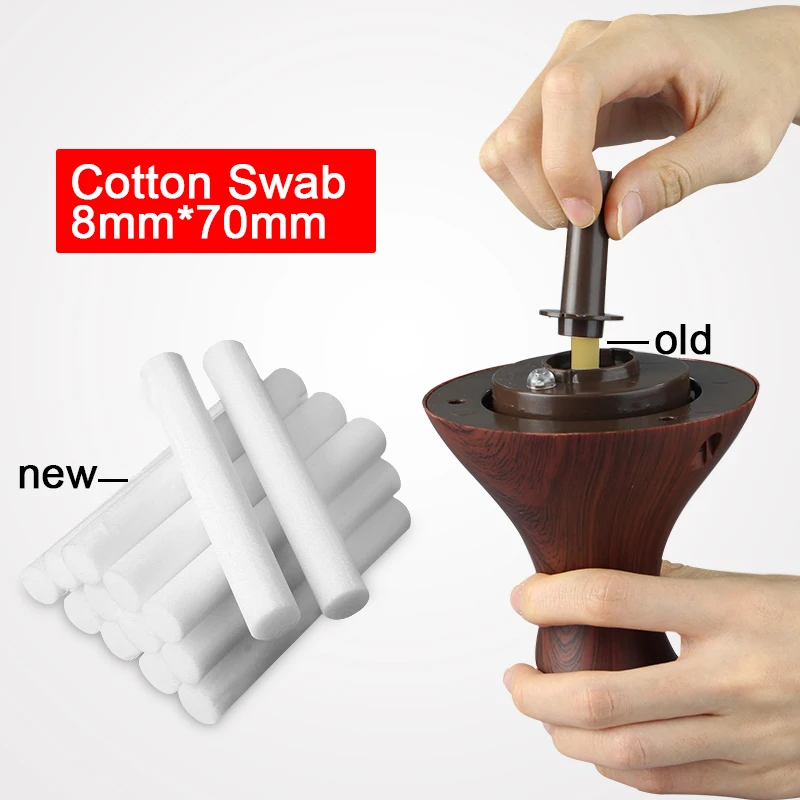 

7mm*8mm 10pcs/Lot Humidifiers Filters Cotton Swab Can Be Cut for USB Air Ultrasonic Humidifier Aroma Diffuser Replace Parts