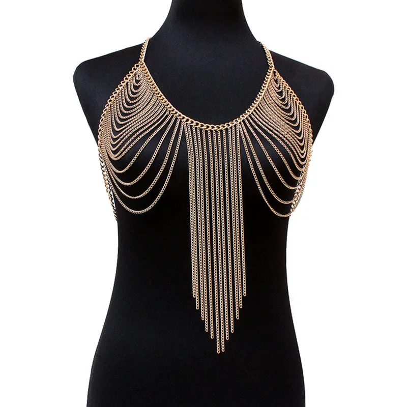 Sexy Body jewelry Bra Bikini Body jewelry women Statement Necklace