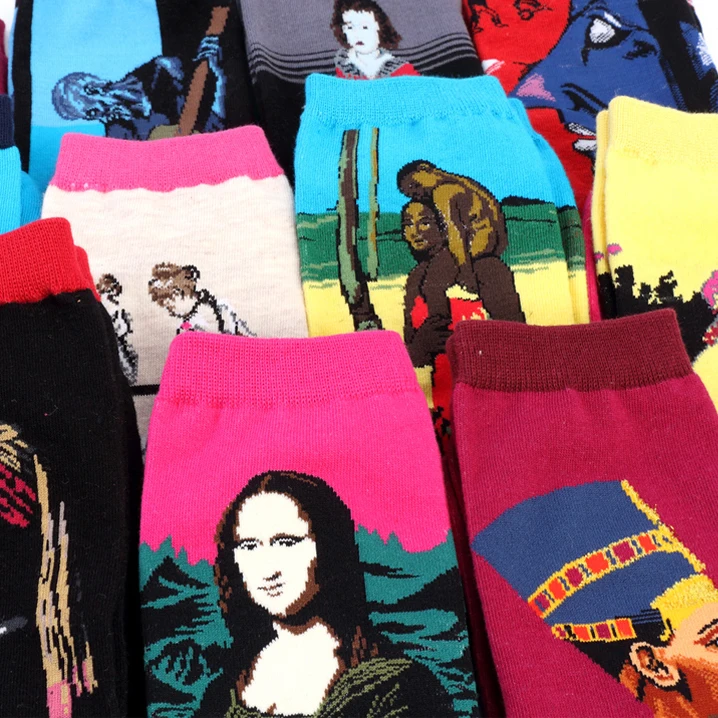 New Women's Retro Art Van Gogh Mural Series Socks - World Famous Oil Paintings for Men and Women - Fun and Quirky image 4