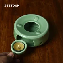 Китайский стиль Longquan Celadon теплая чайная плита Чайная грелка свечной обогреватель держатель для чайника подставка для чайной посуды аксессуары ночной Светильник