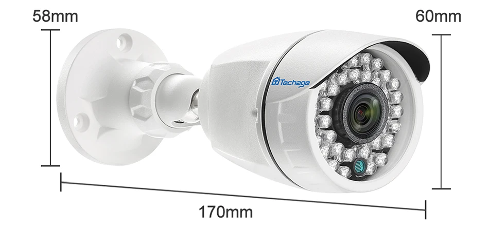 Techage 4CH 1080 P AHD DVR CCTV Системы 2.0MP 2400TVL ИК Ночное видение комнатная наружная камера видеонаблюдения безопасности дома комплект