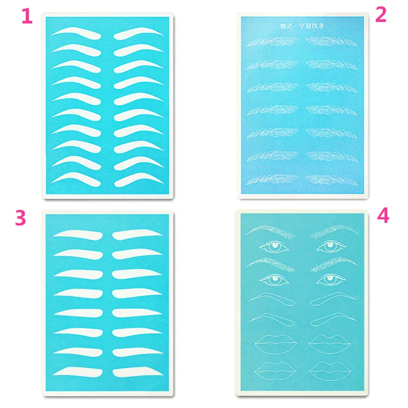

1pcs Blue Silicone Permanent Makeup Eyebrow Tattoo Practice Skin /Practice Skin For Microblading Tattoo Machine Tools Supplies