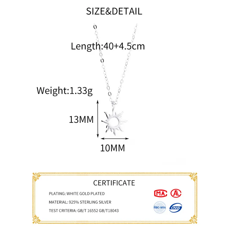 INZATT, настоящее 925 пробы, серебряное, этническое, защита от солнца, тотем, подвеска, ожерелье для женщин, на день рождения, для вечеринки, модное ювелирное изделие, модный подарок