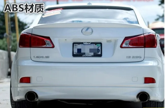 

For Lexus IS250 IS300 IS350 Spoiler ABS Material Car Rear Wing Primer Color Rear lip Spoiler For Lexus IS250 Spoiler 2006-2011