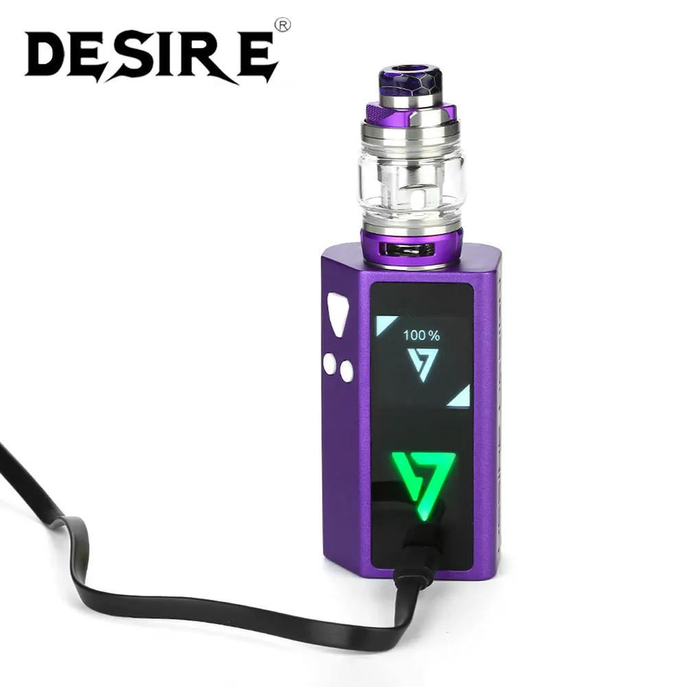 

Original 220W Desire CUT220 Mod Kit with 4.3ml Bulldog Tank & 1.3 Inch TFT Color Screen No 18650 Battery Electronic Cigarette