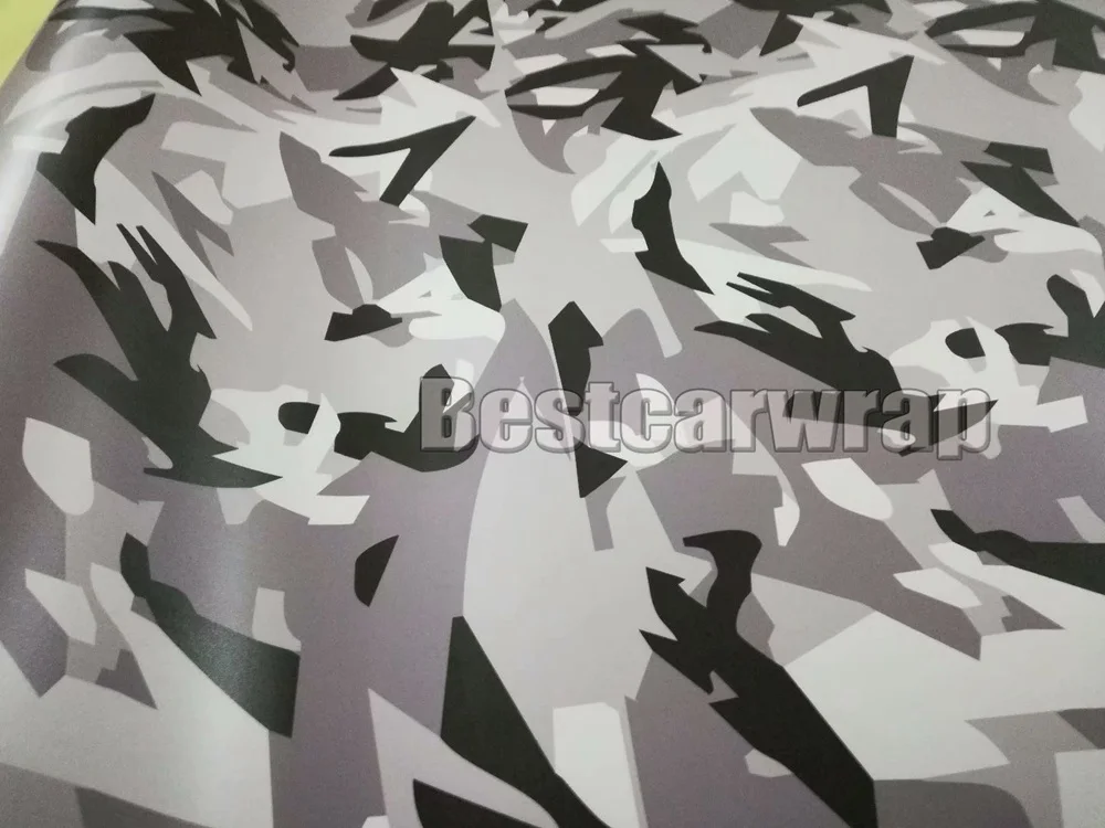 BLACK WHITE GRAY pixel camouflage vinyl car wrap style foil sticker  (3)