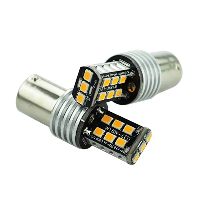 2 шт. Янтарный, оранжевый 1156-2835 15-SMD BA15S P21/5 W СВЕТОДИОДНЫЙ Автомобильный сигнальный светильник s лампа авто Обратный светильник дневной ходовой светильник