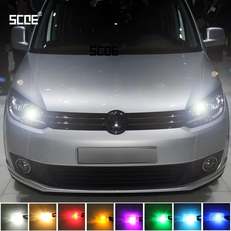 Для Volkswagen Caddy SCOE 2015 2X 12SMD светодиодный передний парковочный фонарь боковой маркер