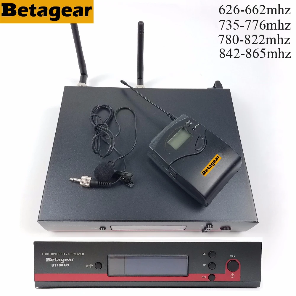 

Betagear 135g3 100g3 Professional Microphone Wireless Stage Microphone Uhf Mic lavaliver microfoon four band