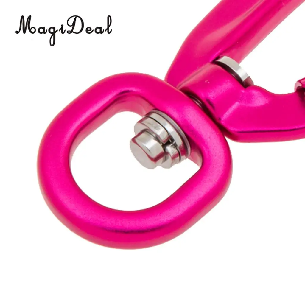MagiDeal Portable 500KG Auto Locking Carabiner Rotating Ring Outdoor Keychain Hook for Climbing Camping Fishing Hiking Traveling