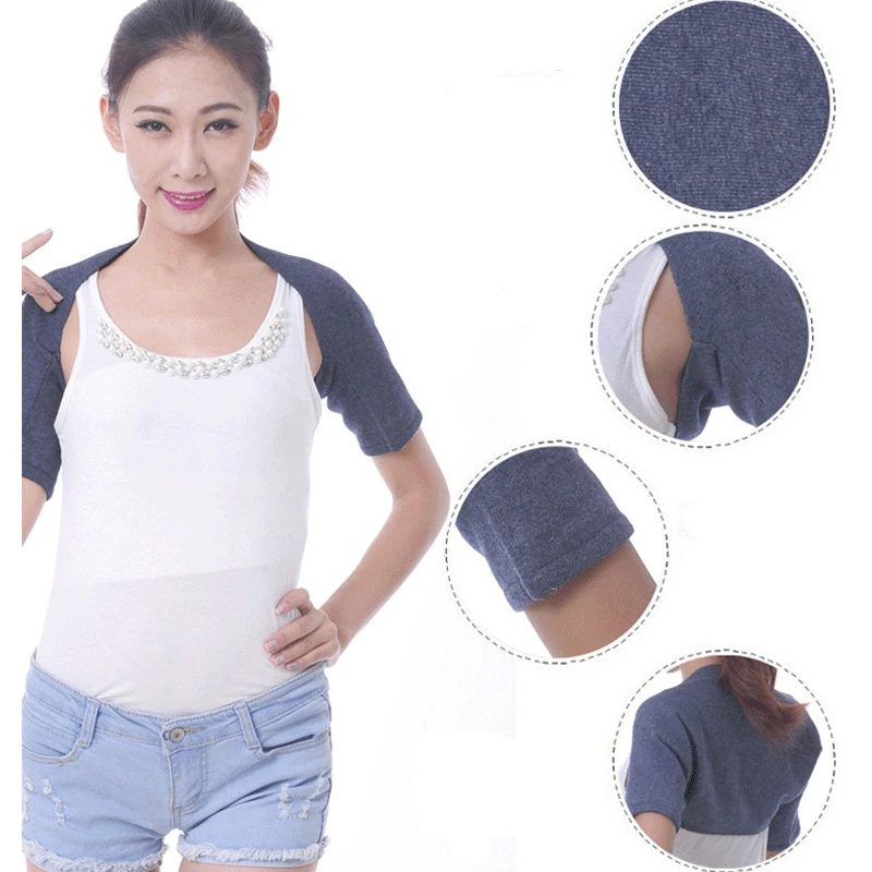 JORZILANO Shoulder Posture Brace Support Protecter Pain Relief Back In The Elderly To Sleep Wool