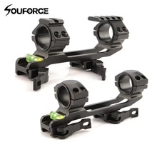30 мм/25,4 мм прицел кольцо QD Крепление база с духом Buble уровень Пикатинни пистолет аксессуар для охоты