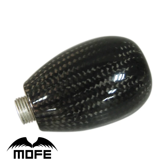 

SPECIAL OFFER Black Carbon Fiber Gear Shift Knob For With 3 Adapters: M12*8mm M12*10mm M12*12mm