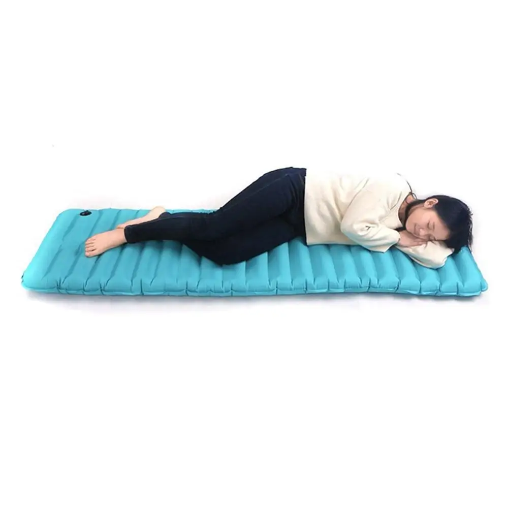 في الهواء الطلق نفخ وسادة النوم حقيبة حصيرة فراش سريع ملء الهواء مويستوريبروف وسادة النوم التخييم حصيرة مع وسادة