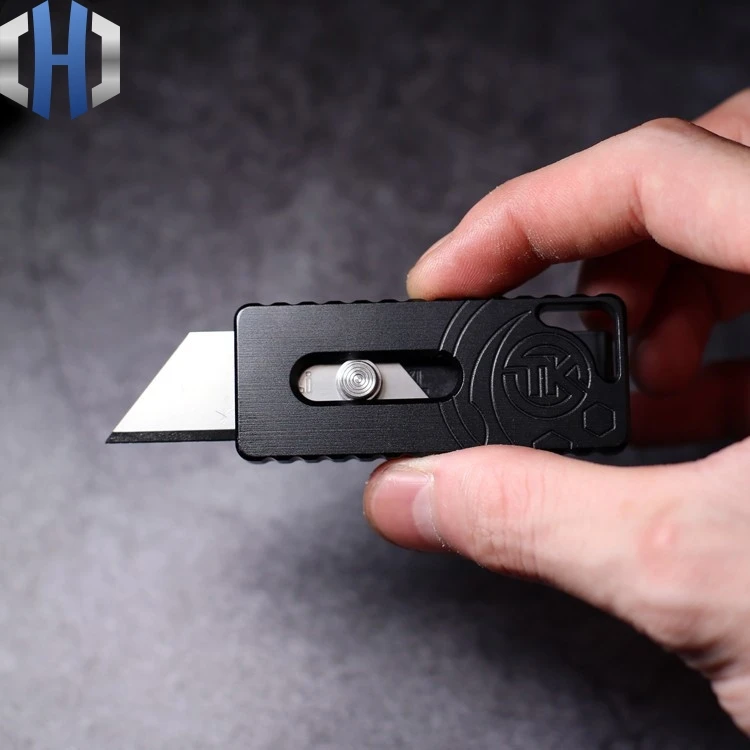 

EDC Trapezoidal Utility Knife Personality Portable Mini Knife Open Box Multi Tools With Back Clip Ultralight Paper Cutter Knife