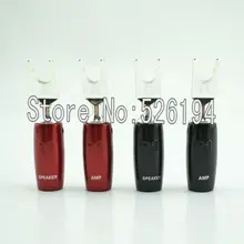 Free shipping 4Pcs 500 Series Silver Multi Y Spades for audio font b speaker b font