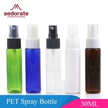 

Sedorate 50 pcs/Lot 30ML PET Cosmetic Empty Refillable Bottles Plastic Spray Bottles For Lotion Mist Automizer Bottles JX127-2
