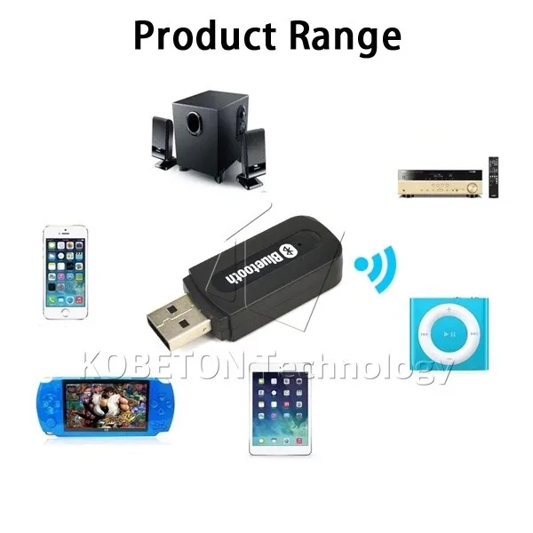 Kebidumei USB Bluetooth музыкальный аудио приемник адаптер 3,5 мм стерео аудио-динамик звуковая коробка для ПК ноутбука LG samsung S3 S4 S5