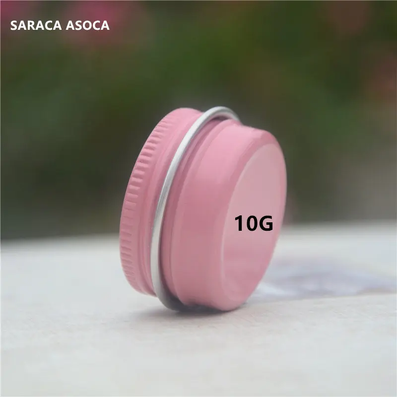

10ml Empty Refillable Aluminum Jars 10g Silver Metal Tin Cosmetic Containers Crafts Packaging Cosmetic Small Aluminum Box 100PCS
