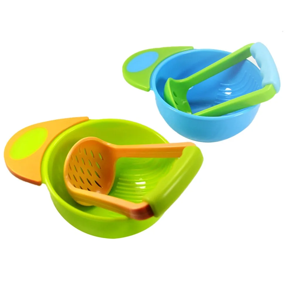 Baby Food Handmade Grinding Bowl Supplement Fruits /Vegetables Masher