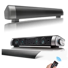 Телефон компьютер Саундбар динамик стерео беспроводной Bluetooth динамик 2*5 Вт громкий динамик 3,5 мм AUX USB TF карта MP3-плеер с пультом дистанционного управления