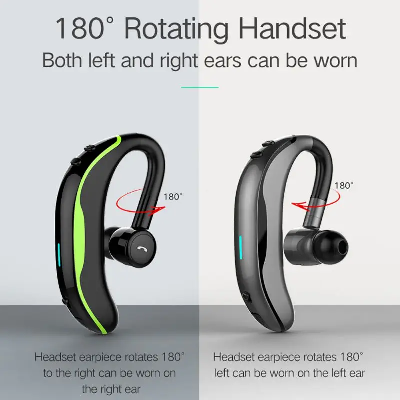 F600 Handsfree IPX7 Waterproof Bluetooth 4 1 Eardphone With Mic Voice Control Wireless Bluetooth Headset 200H Standby