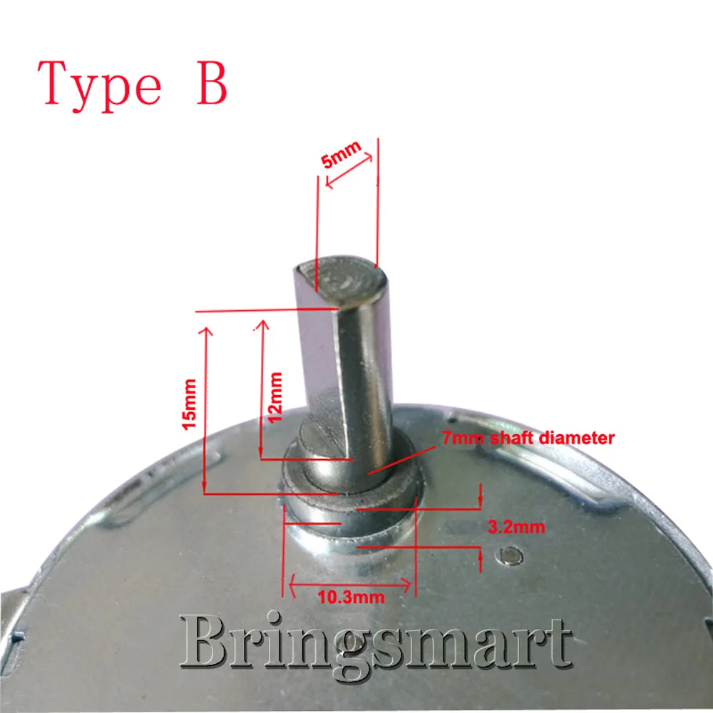 Bringsmart TYC-50 AC мотор-редуктор 110V 220V 1,4 2 4 8 10 15 20 30 48 58 об/мин Вращающийся вентилятор мотор микроволновая печь мини-двигатель переменного тока