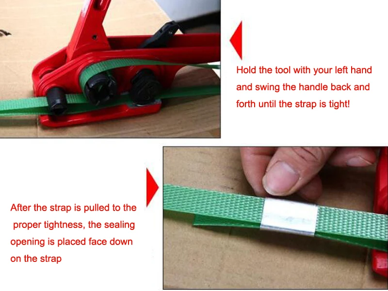 Ручные мелкий пресс-подборщик руководство PP пластмассовый пояс обвязочная машина стальной Ремень натяжной натяжитель