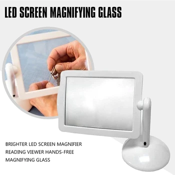 

GYTB Brighter LED Screen Magnifier Reading Viewer Hands-Free Magnifying Glass