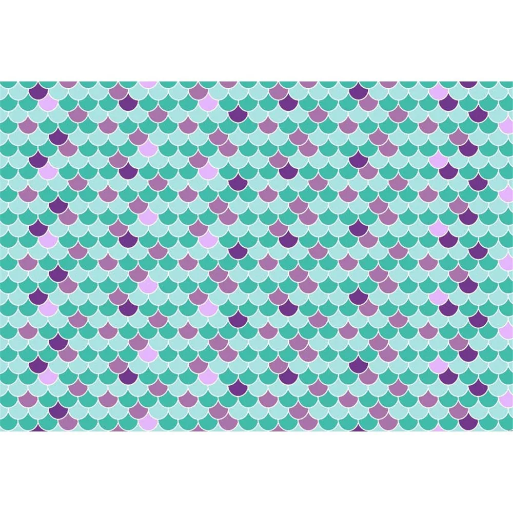 

Colorful Fish Scales Mermaid Themed Birthday Party Backdrop Newborn Baby Photography Props Princess Girl Photo Studio Background