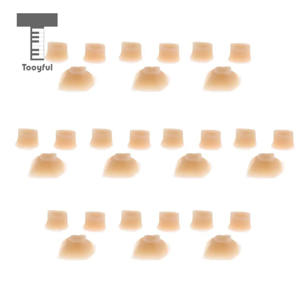 Tooyful 10 Sets Rubber Flute Piccolo Pads Flute Repair Accessory for Musical Lovers