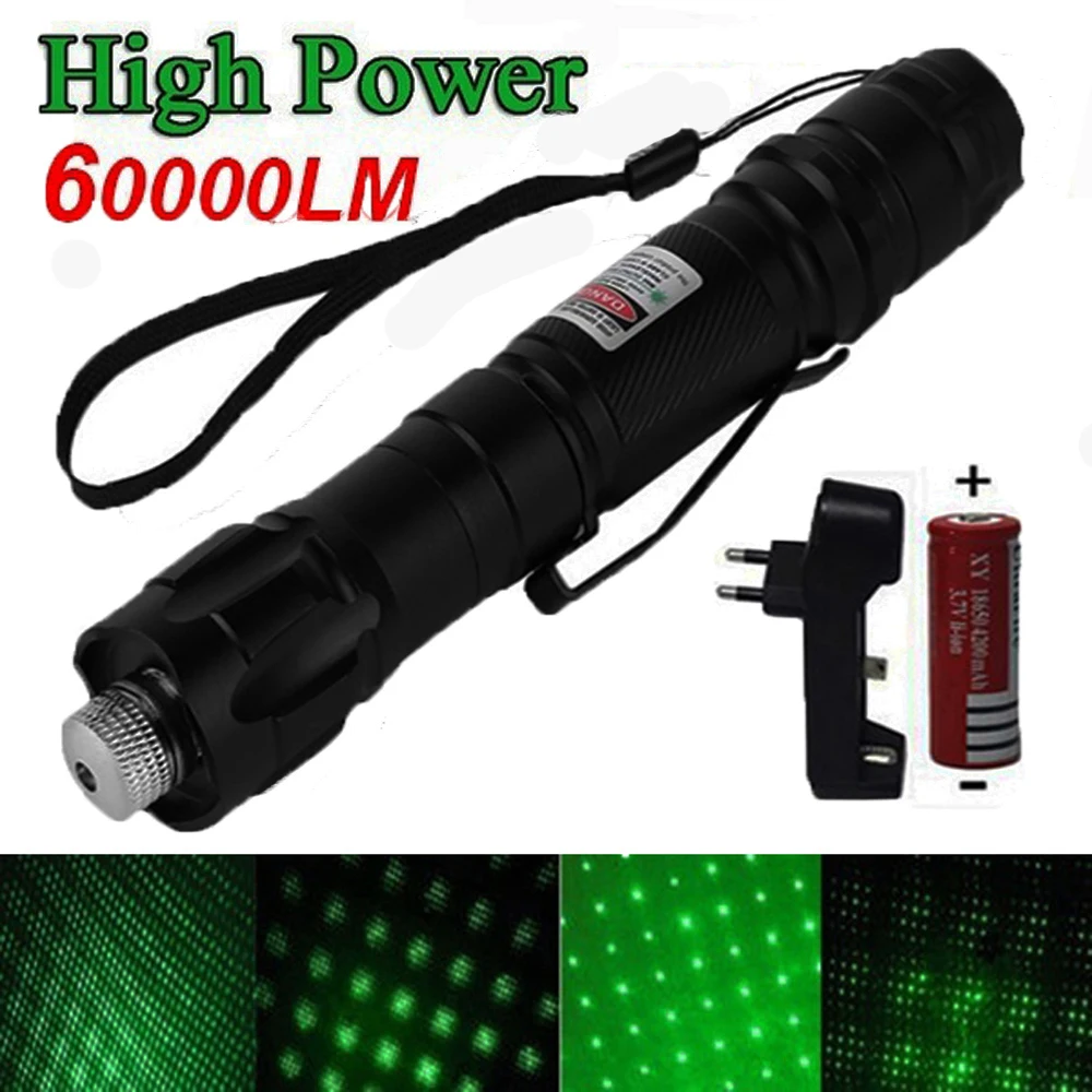 5Miles Green Laser Pen Powerful Starry Star Pointer Pointer Teaching Use Tool 