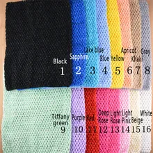 24*32 см большой эластичный вязаный крючком Грудь обернуть топ для девочки подарок на день рождения пачка трубка DIY ткань повязка на голову юбка Швейные аксессуары