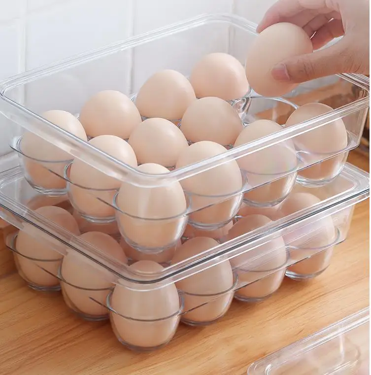 14 сетка 12 Сетка Прозрачный Акриловый Холодильник для хранения яиц держатель Органайзер лоток свежий пластиковый контейнер для яиц для кухни