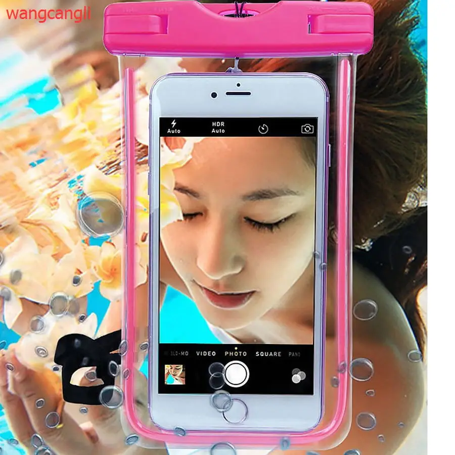 

Waterproof Bag With Luminous Underwater Pouch Phone Case For iphone 5 5S SE 6 6s Plus For Samsung Galaxy S6 S7 edge Note 7