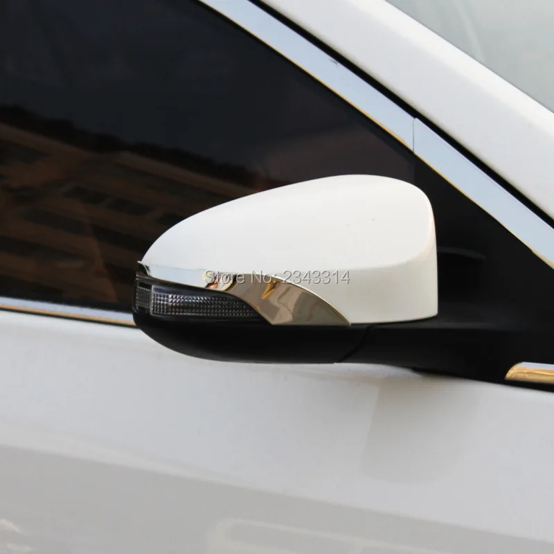 For 2014 2015 2016 Toyota Corolla Rear View Mirror Trim ABS Chrome Side
