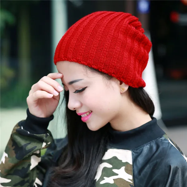 

Unisex Men Women Skiing Warm Winter Knitting Skating Skull Cap Hat Beanies Turtleneck Cap Ski Cap Snowboard