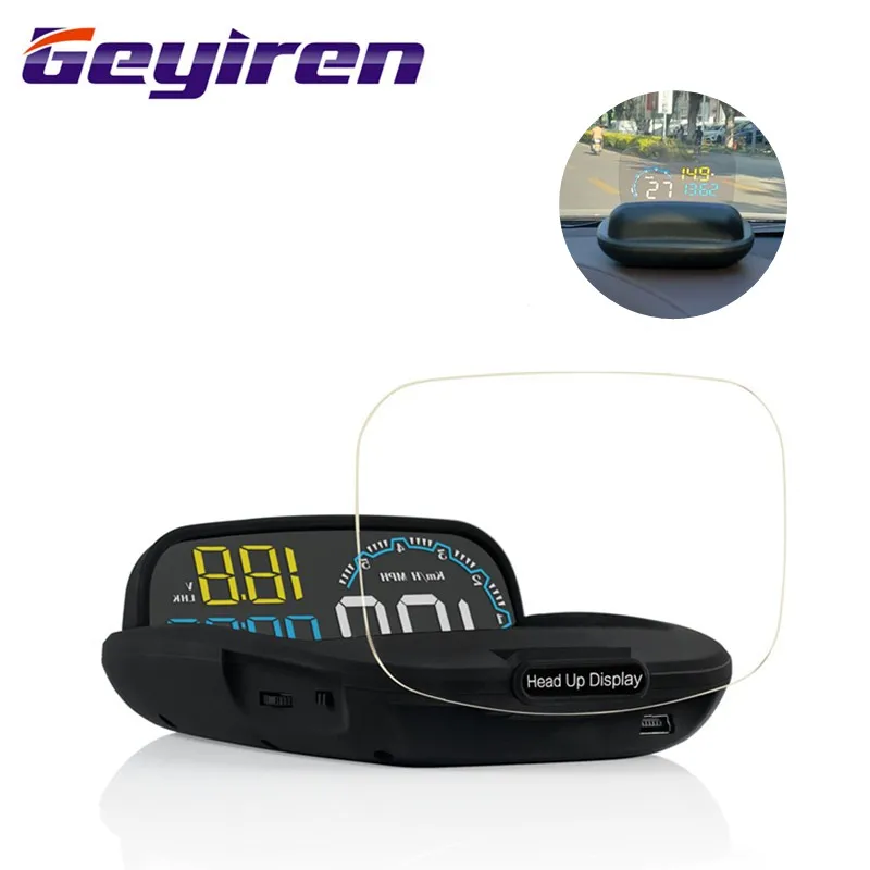 Geyiren C600 OBD2 Hud Дисплей 3D информации Спидометр температура автомобиля Электроника скорость проектор