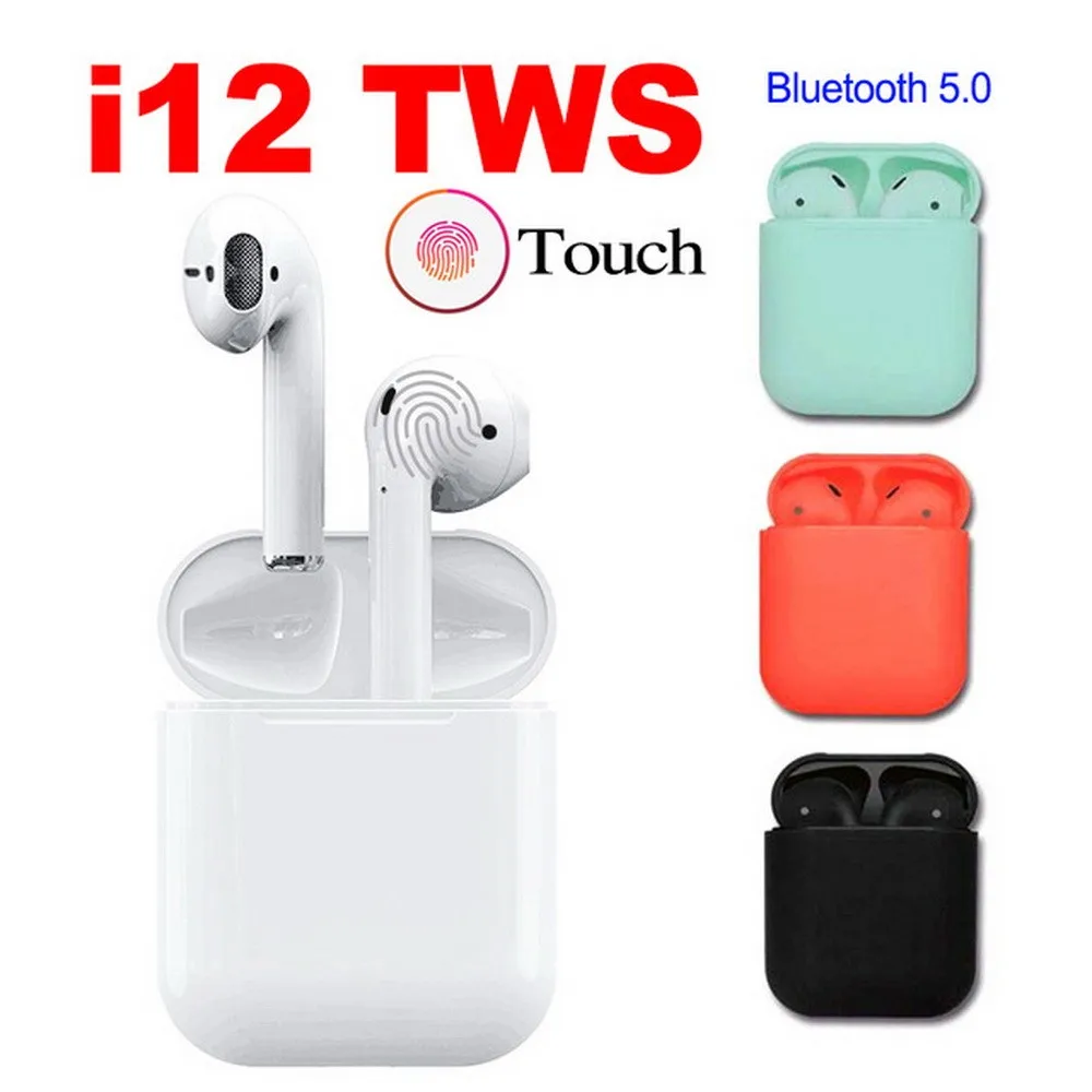 

I12 TWS Bluetooth 5.0 Earbuds True Wireless Bluetooth Earphone With Charging Case Touch Control For iPhone For Samsung