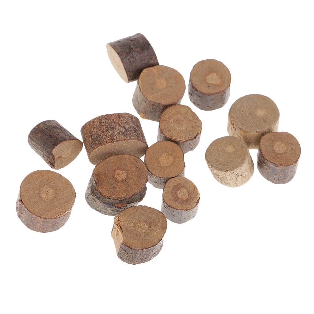 Assorted Sizes Rustic Wood Log Slices Discs Cutout Circle Semicircle Wood Disks Crafts Paint Decor For Wedding DIY Decorations