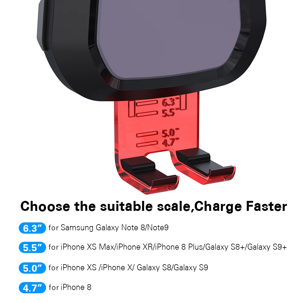 Автомобильное беспроводное зарядное устройство IQD для iPhone XS Series смартфонов
