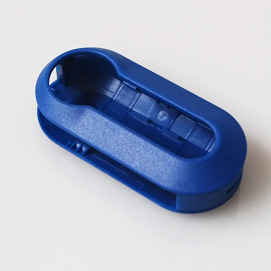 

BBQ@FUKA Blue/Green/Red/Black Replacement Combo Shell Cover Skin Holder Case Fit For Fiat 500 Flip Remote Key Fob