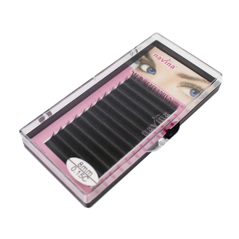 

Navina 1pc Natural Faux Silk Eyelash Extension Russian Volume 3D Individual Mink Eyelashes Makeup False Soft Lashes Fake Cilias